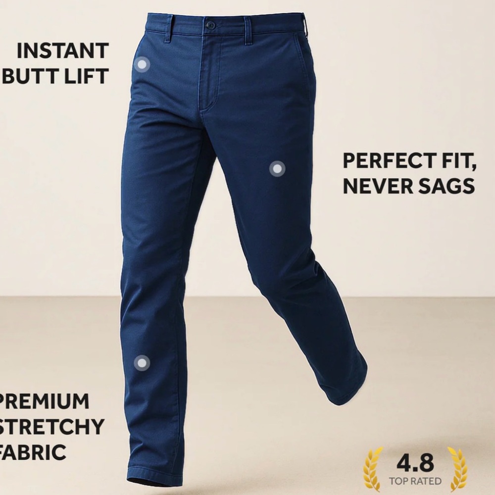 Perk | Feel Good Chinos | Riverside Blue | 31/30 | Excellent‎ condition!!